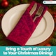 image 7 of 100% Polyester Christmas Napkins Cloth Table Napkins - 20 Inch