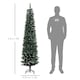image 7 of HOMCOM 6FT Artificial Snow Dipped Christmas Tree Home Indoor Decoration Green