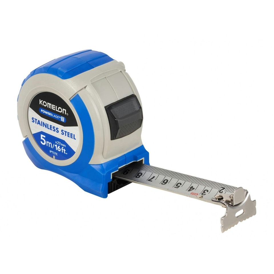 Komelon Stainless Steel Powerblade Pocket Tape - Multi Colour - 5m/16ft