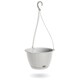 image 1 of Ratolla Round Hanging Plastic Planter - 14.2x21.7x21.7 cm | White | White & Set of 1 | 1