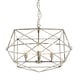 image 2 of Interiors by Premier Hexagonal Chandelier Silver