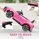 image 6 of HOMCOM Audi RS e-tron GT Licensed 12V Kids Electric Ride on W/ Remote, Pink