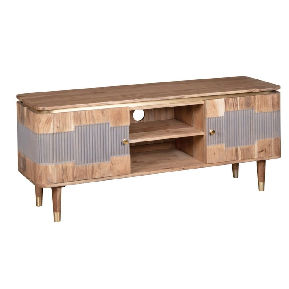 image 1 of Alaina Acacia Wood TV unit