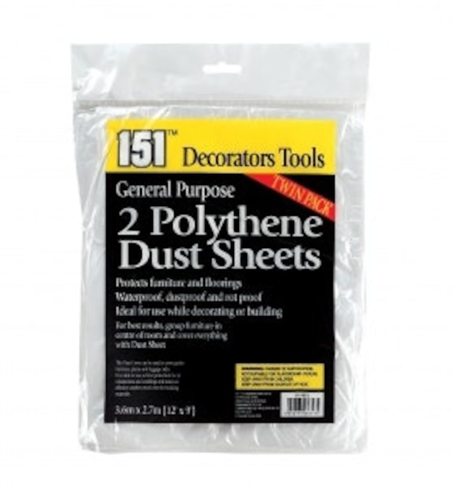 image 1 of General Purpose 2 Polythene Dust Sheets, tool