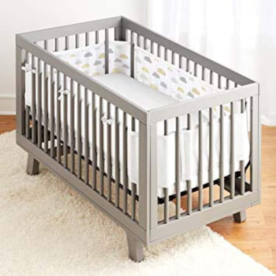 image 1 of Breathable Baby Four Sided Mesh Cot Liner Cloud 9