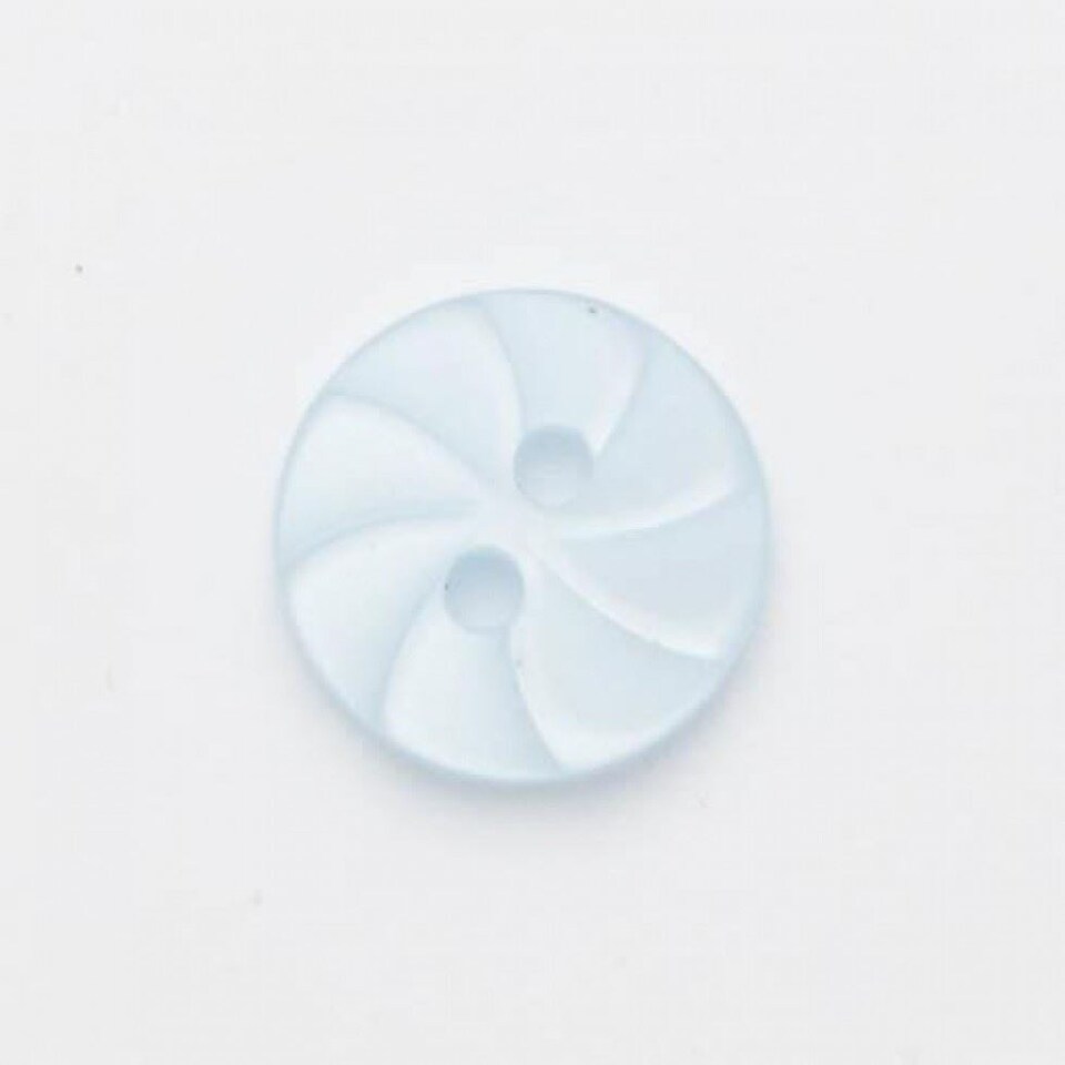 Minerva Pale Blue Round Orange Slice Plastic Buttons for Dressmaking - 15mm - per value pack of 100