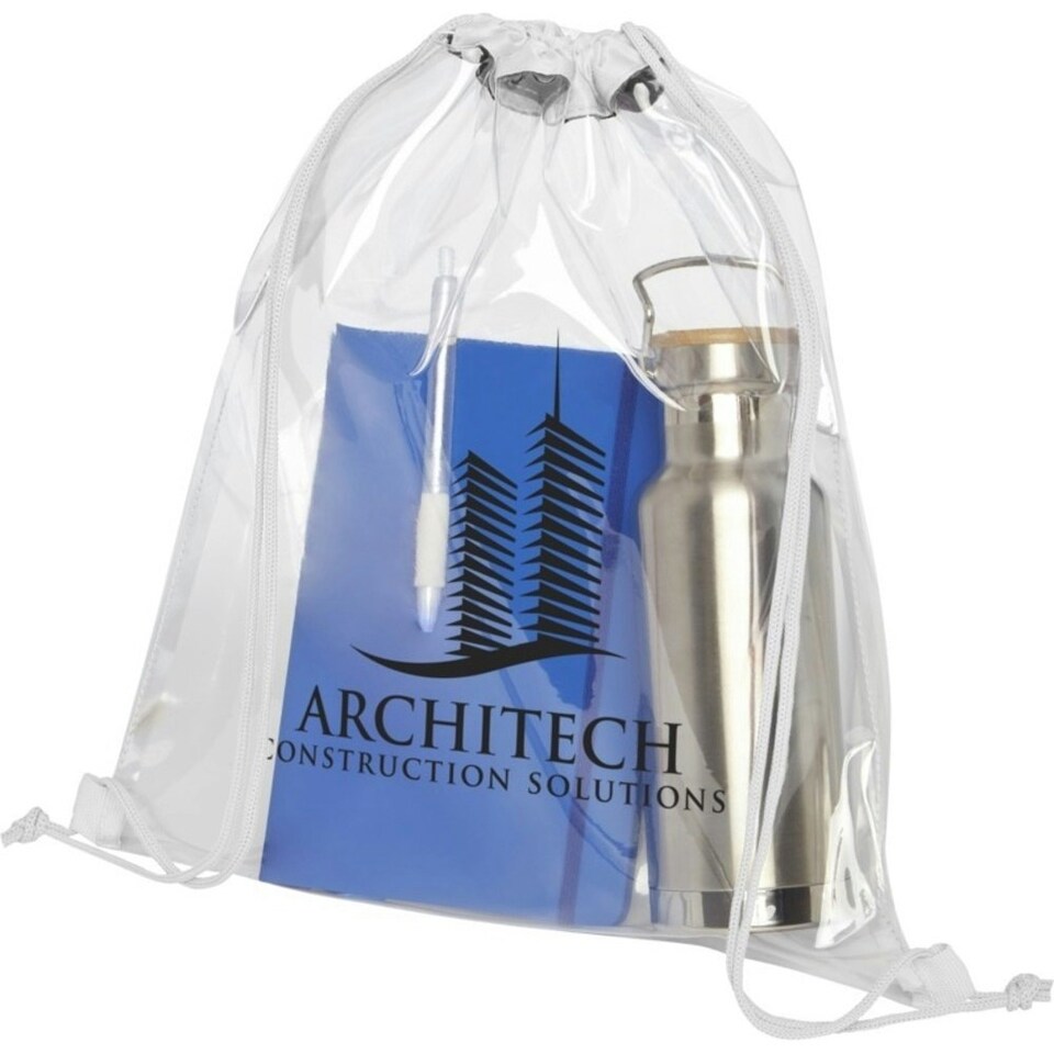 image 1 of Bullet Lancaster Premium Rucksack - White/Transparent - 33.6 x 38.7 cm