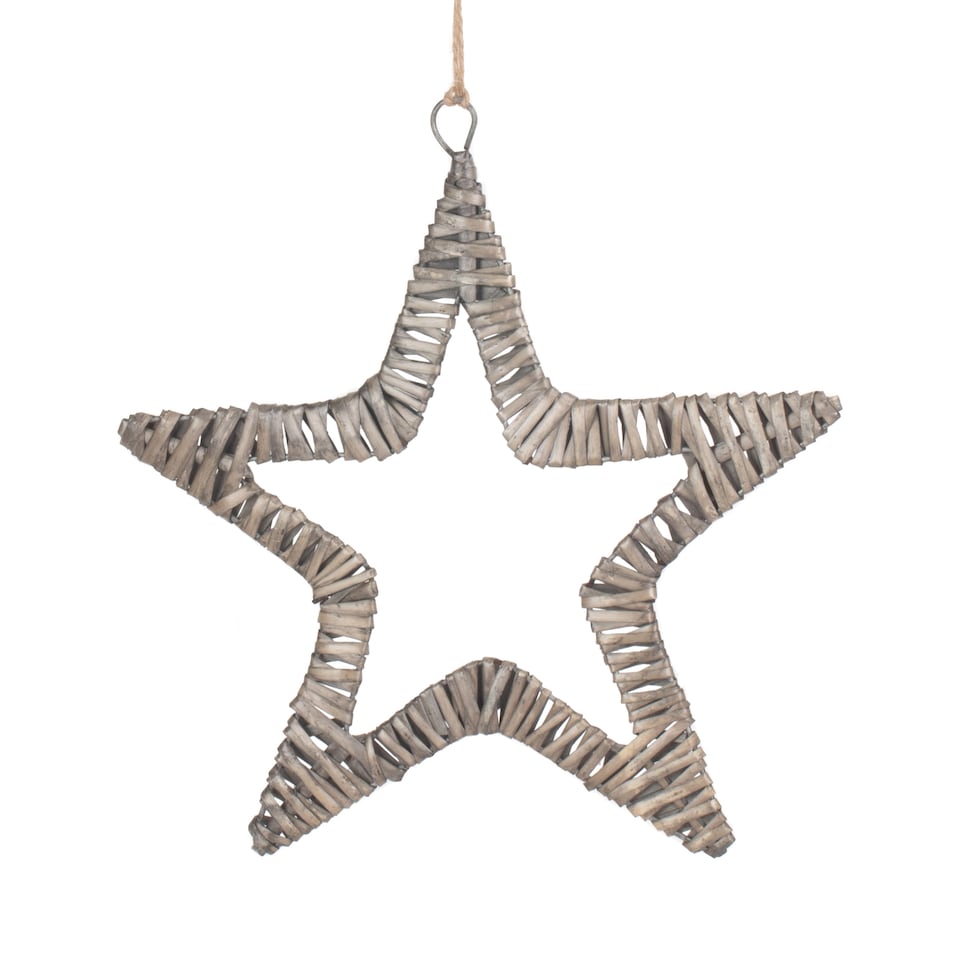 image 1 of Flat Antique Wash Star | Brown | Natural