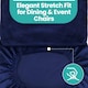 image 8 of High-Back Chair Covers, Spandex Stretch, Universal Protective Slipcover