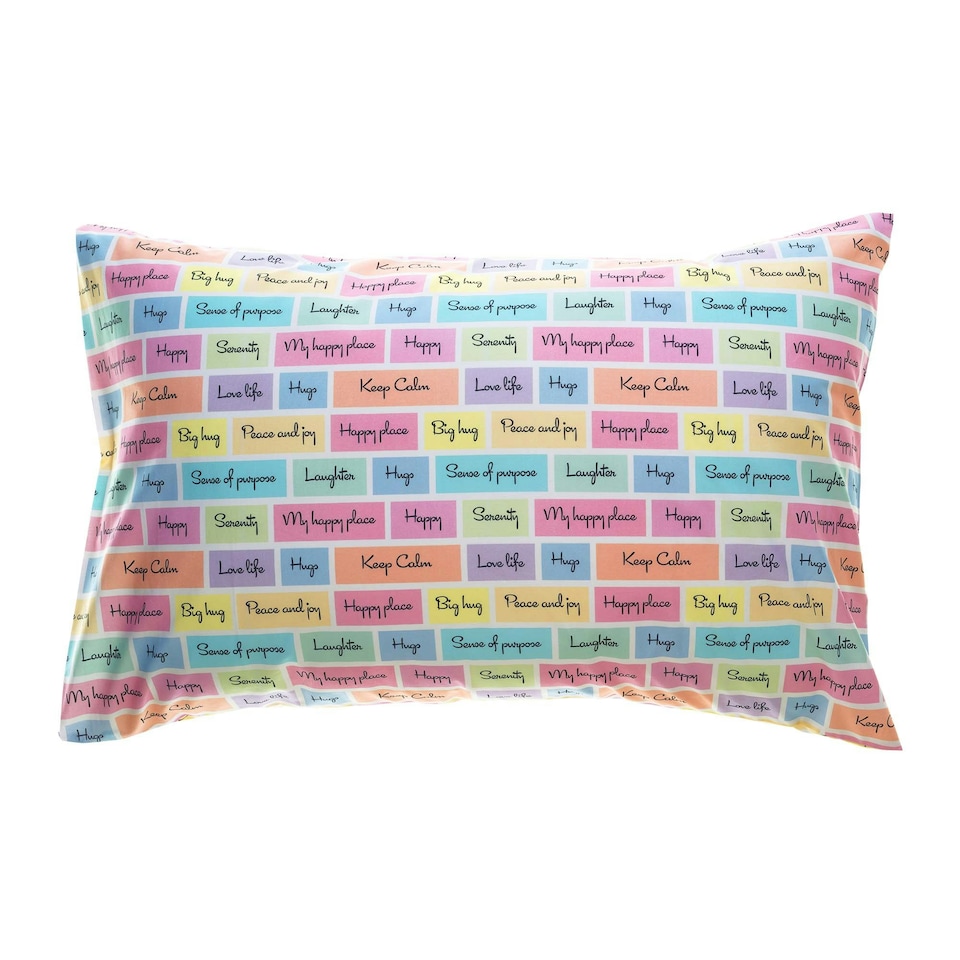 image 1 of Rachel Riley Motivational Duvet Cover Set Single Bed Multi | One Size