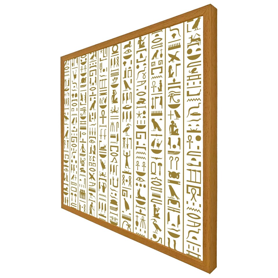 image 1 of Acient egyptian heiroglyphs (Picutre Frame) Grey | L