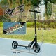 image 5 of AIYAPLAY Kids Scooter, Foldable Kick Scooter w/ Adjustable Handlebar, Black