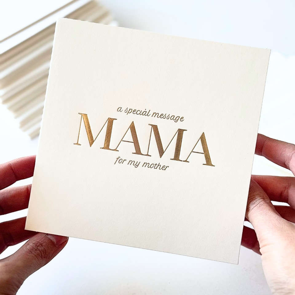 Luxury Special Message Card - Mama (Mother)