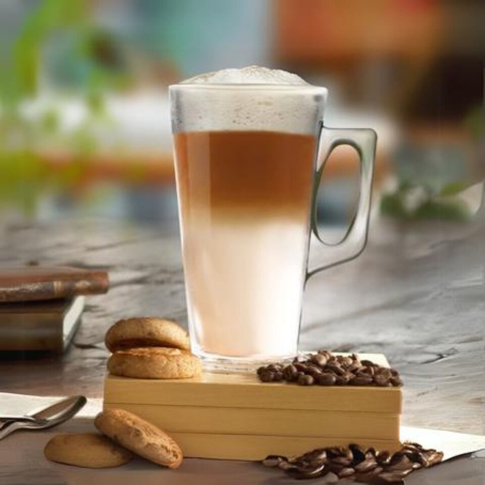 image 1 of Pasabahce Glass Coffee Mugs | Clear | 2