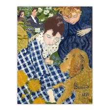 Women with Dog Art Nouveau Painting Bonnard Huge Wall Art Print 18X24 In