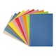 image 1 of Pack of 10 Janrax A4 Assorted 80 Page Feint Ruled with Margin Exercise Books WF Paper with 225gsm Manilla Cover