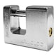 image 2 of Armoured Steel Shackle Padlock From Dekton 3 Keys High Security 7* 80mm Lock Silver
