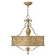 image 1 of Carabel 3 Light Round Ceiling Pendant Chandelier Brushed Champagne, E27