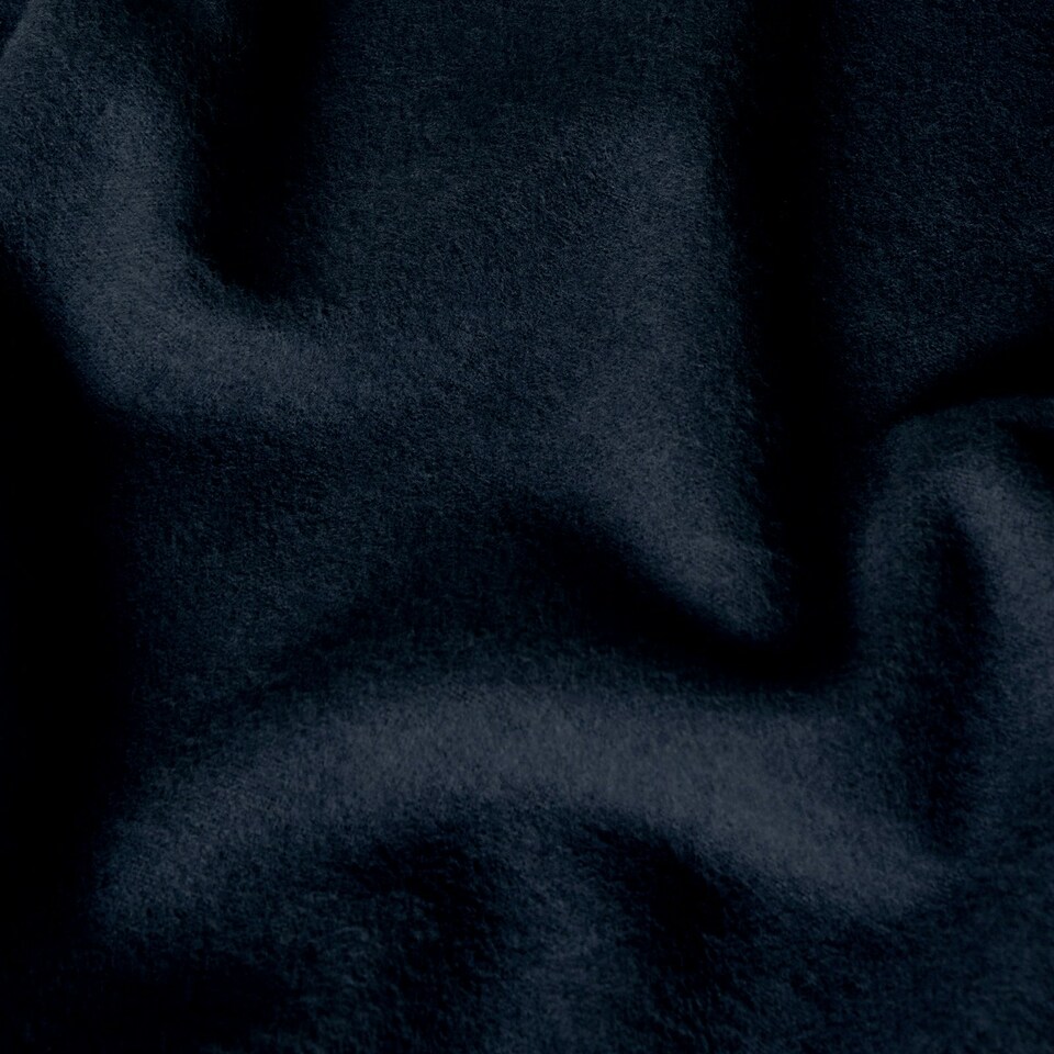 image 1 of OHS 100% Brushed Cotton Soft Cosy Fleece 2 Pack Pillowcases Blue | Navy
