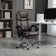 image 2 of Vinsetto Massage Office Chair, PU Leather High Back Recliner, Dark Brown