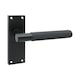 image 4 of Golden Grace 1 Pair Victorian T-Bar Knurled Door Handle Matt Black Finish with Spindle and Screws - 120 x 40mm