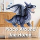 image 9 of Dragon Grey Soft Toy Realistic Looking Dragon Plushe Cuddly Fantasy 25cm Grey