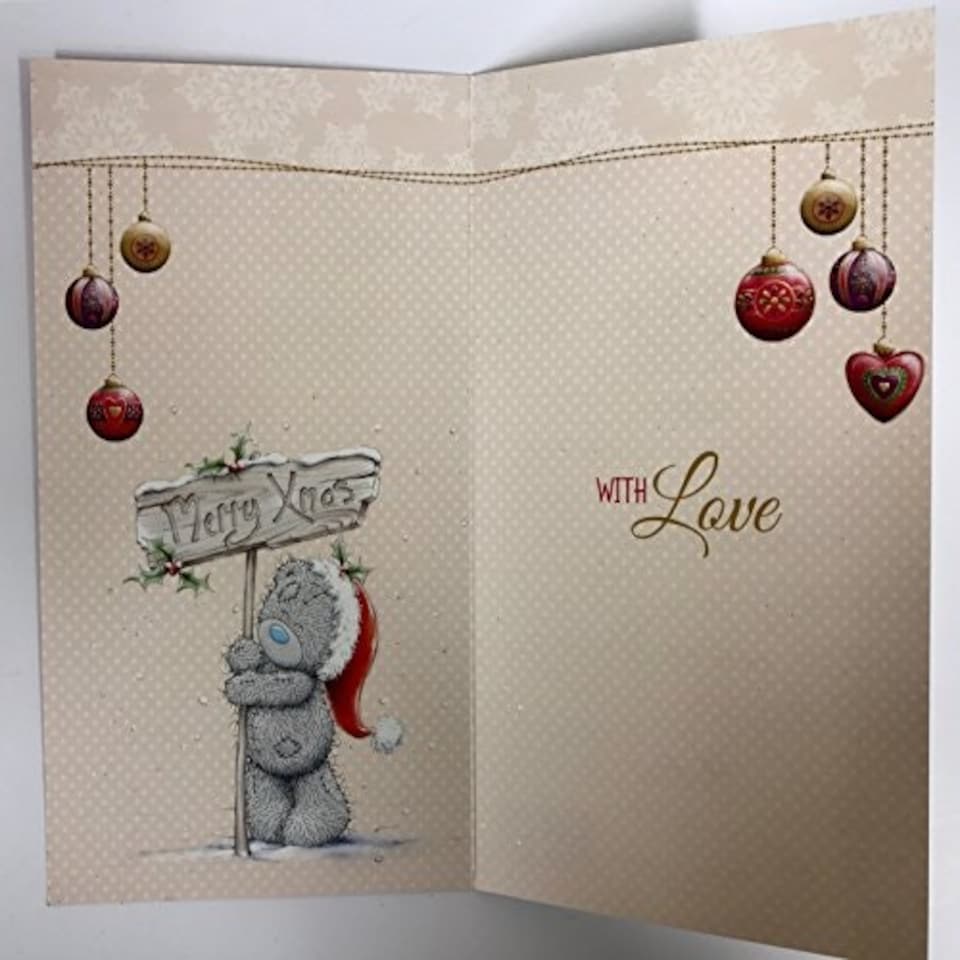 image 1 of From Your Granddaughter Me to You Bear Christmas Card