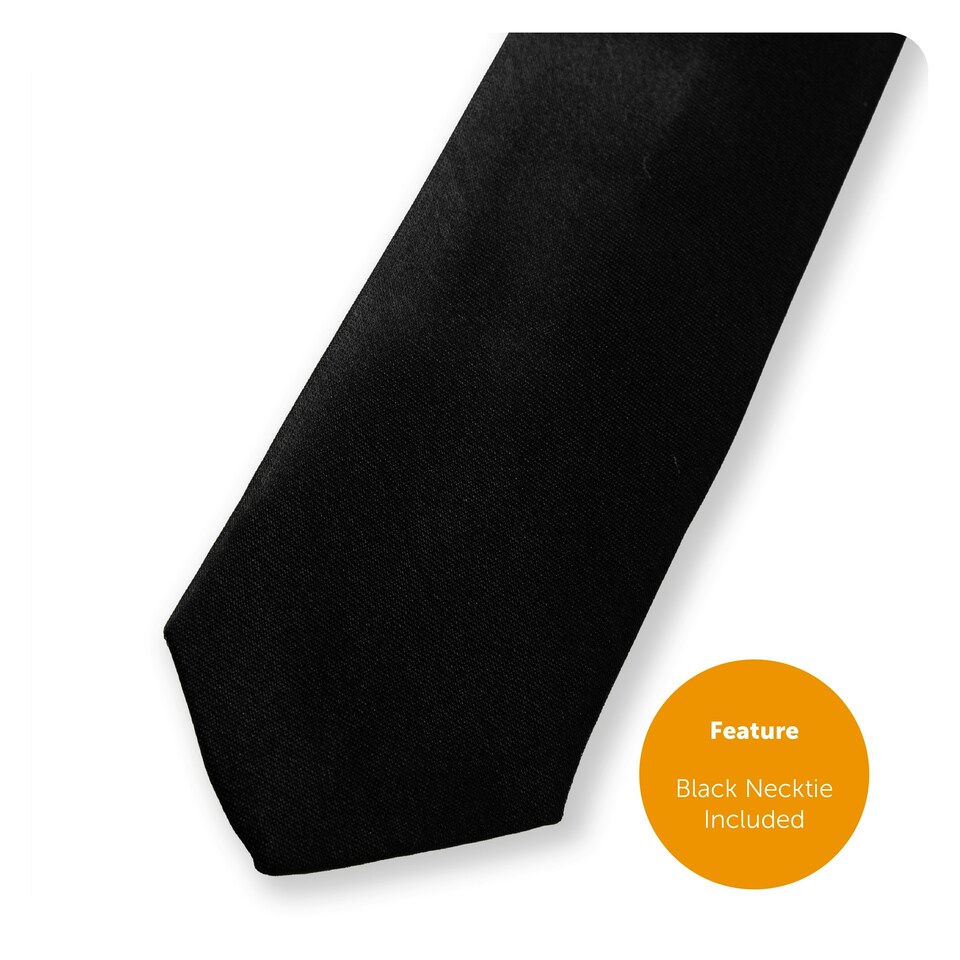 image 1 of Men's Black and White Striped Suit Costume N/A | XL