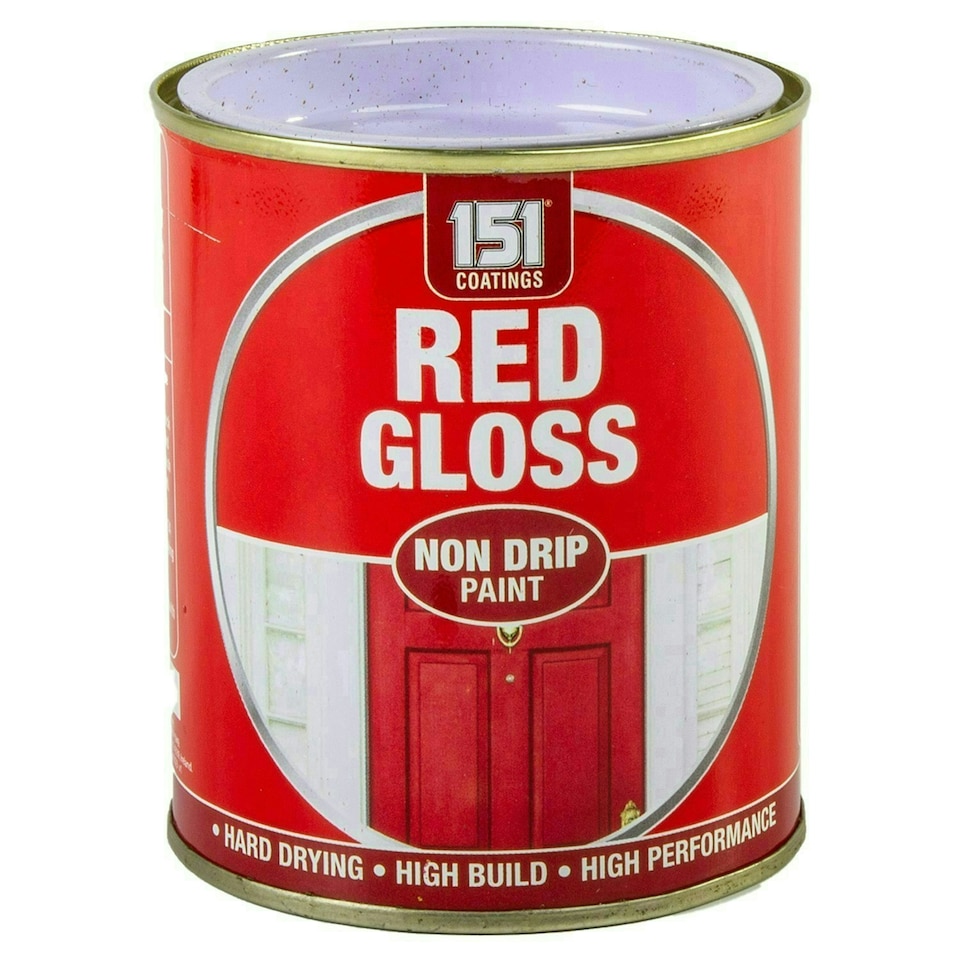 image 1 of 151 Non Drip All Colours Paint Tin Exterior Interior Hard Drying 300ml Red