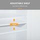 image 6 of kleankin Bathroom Floor Storage Cabinet w/ 2 Drawers Door Cupboard White