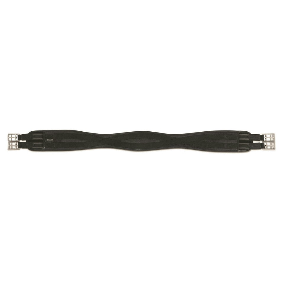 Shires Anti-Chafe Elastic Horse Girth - Black - 32in