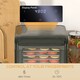image 6 of HOMCOM Digital Food Dehydrator with 6 Stainless Steel Tray, 350W Food Dryer Machine with LED Touch Panel, Adjustable Temperature, 48H Timer for Drying Fruit, Meat, Vegetable, Jerky, Pet Treat, Black