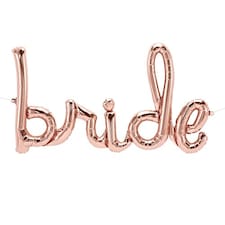 Rose Gold Bride Script Air Fill Foil Balloon 84cm / 33 in