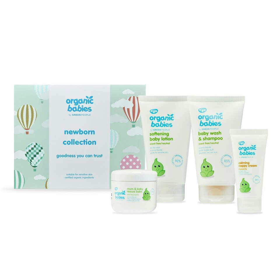 image 1 of Green People Baby Newborn Set - Natural & Organic Mother and Baby Gifts - Baby-Shower, Gender Reveal - Organic & Cruelty Free