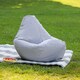image 1 of Kids High Back Bean Bag Grey Indoor Outdoor Childrens Bean Bags | Grey | Grey | M | 1