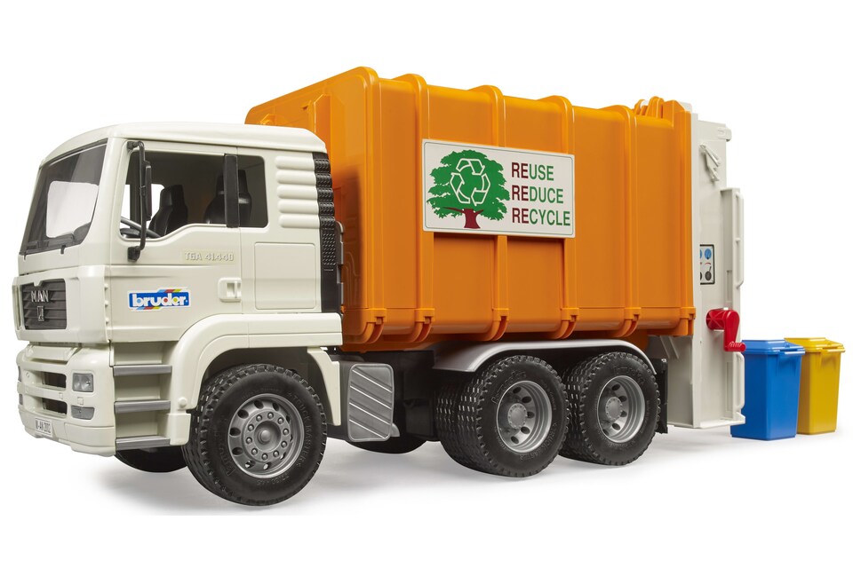 image 1 of Bruder MAN TGA Rear loading garbage truck Detailed Vehicle & Playset Model