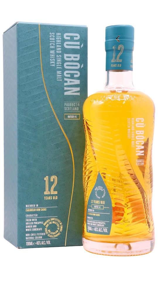 image 1 of Cu Bocan - Caribbean Rum Cask Batch No. 1 Single Malt Scotch 12 year old Whisky | Multi | Cu Bocan - Caribbean Rum Cask Batch #1 - 12 year old Whisky 70cl 46% ABV | 1