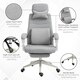 image 5 of Vinsetto Home Office Chair Reclining Computer Chair w/ Lumbar Support Grey