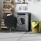 image 9 of HOMCOM 4kg Vented Tumble Dryer, 1000W Compact Freestanding Front Tumble Dryer with Stainless Steel Tub, Timer, 6 Heat Settings, Small Portable Clothes Drying Machine, Grey
