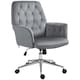 image 1 of Vinsetto Swivel Computer Chair with Arms, Modern Style Tufted, Dark Grey