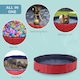 image 2 of PawHut Pet Paddling Pool Cat Dog Indoor/ Outdoor Foldable 160cm Diameter Red