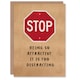 image 1 of Stop Being So Attractive Its Distracting Funny Valentine's Day Card