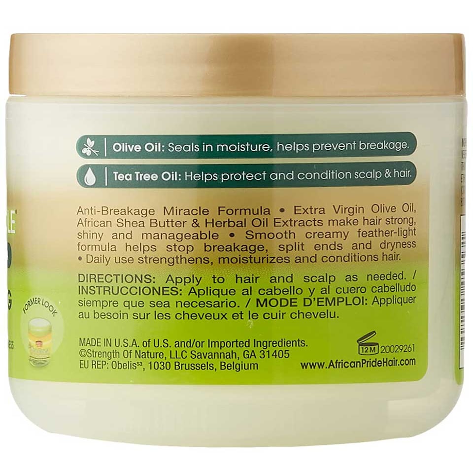 image 1 of African Pride Olive Miracle Olive And Tea Tree Strengthening Treatment 170 g | Cream