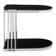 image 2 of Interiors By Premier Durable Silver U Shaped Side Table, Luxurious Finish Side Table By Couch, Modern Design Lounge Table Silver