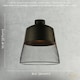 image 7 of Industrial Vintage Pendant Light Shade with Wire Mesh Grill Design | Black | Black | 1