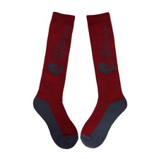 Coco Equestrian Red Unisex Adult Knee High Long Boot Riding Socks