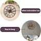 image 5 of Marco Paul 35cm Brown Skeleton Wall Clock Brown