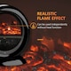 image 8 of HOMCOM Table Top Electric Fireplace Heater W/ LED Flame Rotatable Head Black
