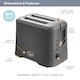 image 3 of Quest 2 Slice Toaster - Grey