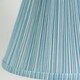 image 1 of ValueLights Laurenne Tapered Blue Pinstripe Fabric Pleated Easy Fit Small Lamp Shade